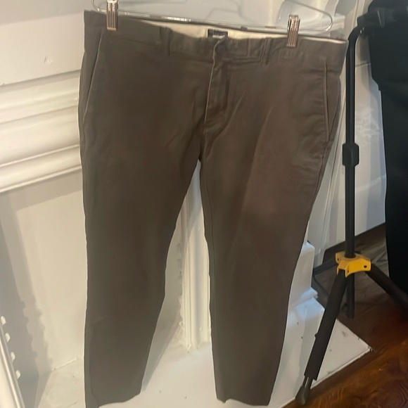 J crew men’s 250 skinny cotton pants in brown 34 x 30 pants - Picture 1 of 4